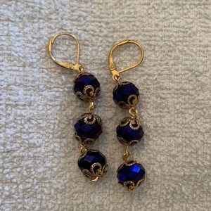 Beautiful Blue Handmade Earrings